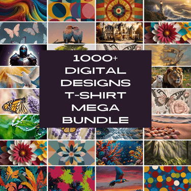 1000+ Christian T-Shirt Designs | Biblical, Nature, Abstract Art Bundle - Digital Design  - Wear Your Heart