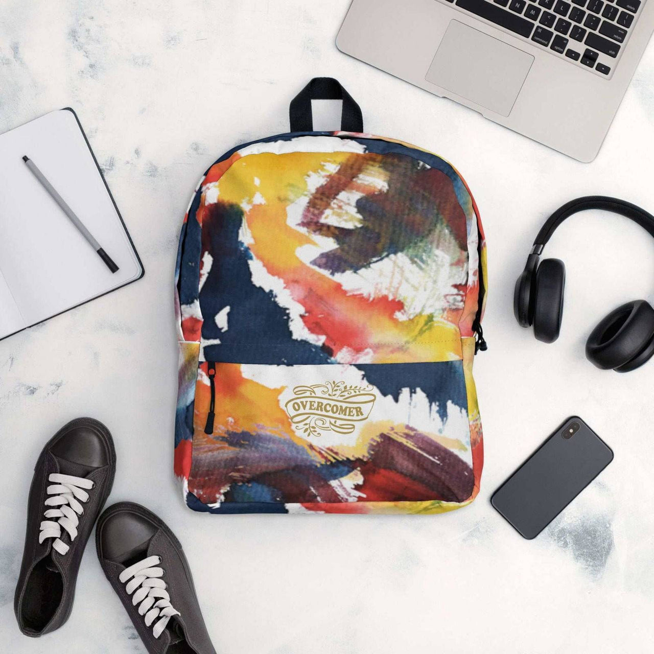 Personalised Backpack - Custom All Print Be The Light & Overcomer