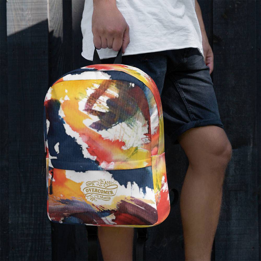 Personalised Backpack - Custom All Print Be The Light & Overcomer