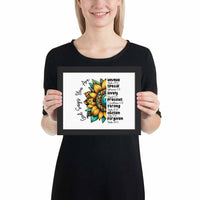 God Says You Are Framed Horizontal Poster | Christian Wall Art | Wear Your Heart - Wear Your Heart
