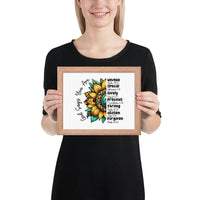 God Says You Are Framed Horizontal Poster | Christian Wall Art | Wear Your Heart - Wear Your Heart