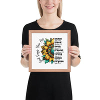 God Says You Are Framed Horizontal Poster | Christian Wall Art | Wear Your Heart - Wear Your Heart