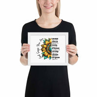 God Says You Are Framed Horizontal Poster | Christian Wall Art | Wear Your Heart - Wear Your Heart