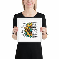 God Says You Are Framed Horizontal Poster | Christian Wall Art | Wear Your Heart - Wear Your Heart