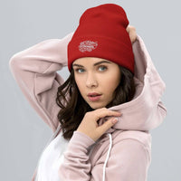Overcomer Embroidery Cuffed Beanie - Unisex, Hypoallergenic, 100% Turbo Acrylic - Wear Your Heart