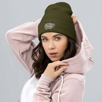 Overcomer Embroidery Cuffed Beanie - Unisex, Hypoallergenic, 100% Turbo Acrylic - Wear Your Heart