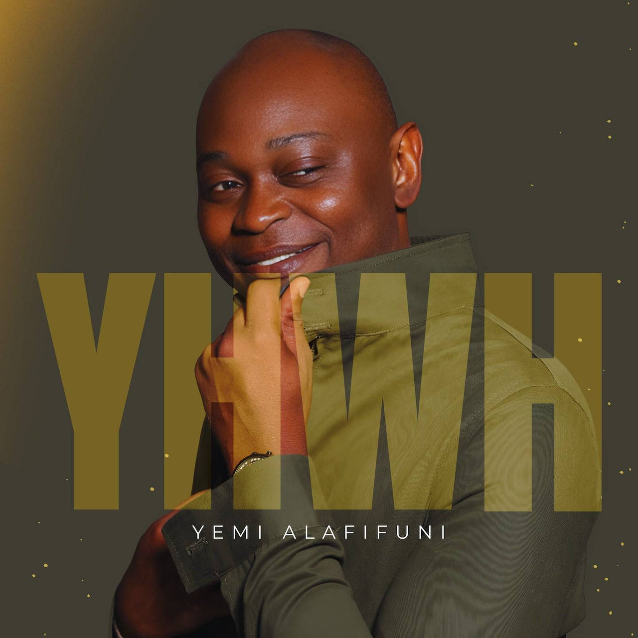Cover art for 'YHWH EP by Yemi Alafifuni | Inspiring Christian Songs featuring Yemi Alafifuni smiling with bold YHWH text overlay. Digital track in Christian music category.
