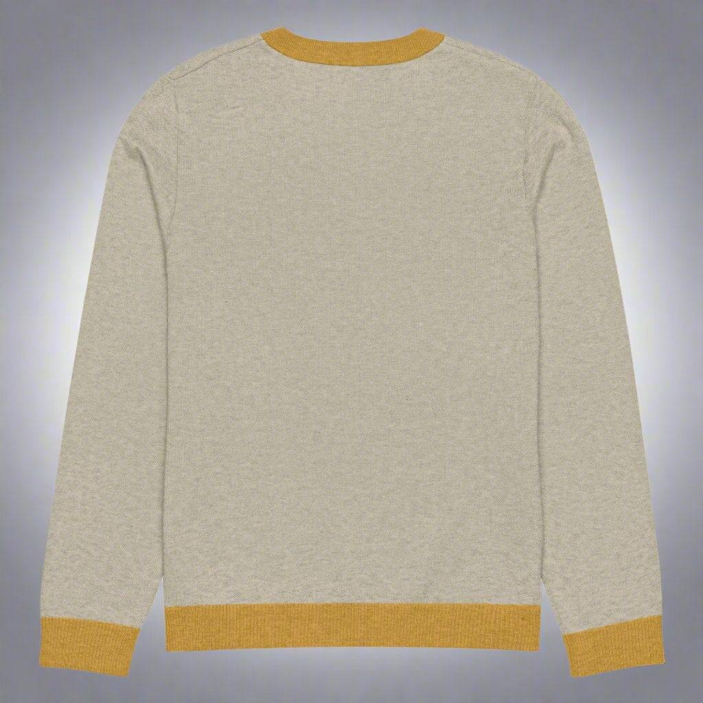 Game Face Knitted Crew Neck Sweater – Bold Christian Style - Wear Your Heart