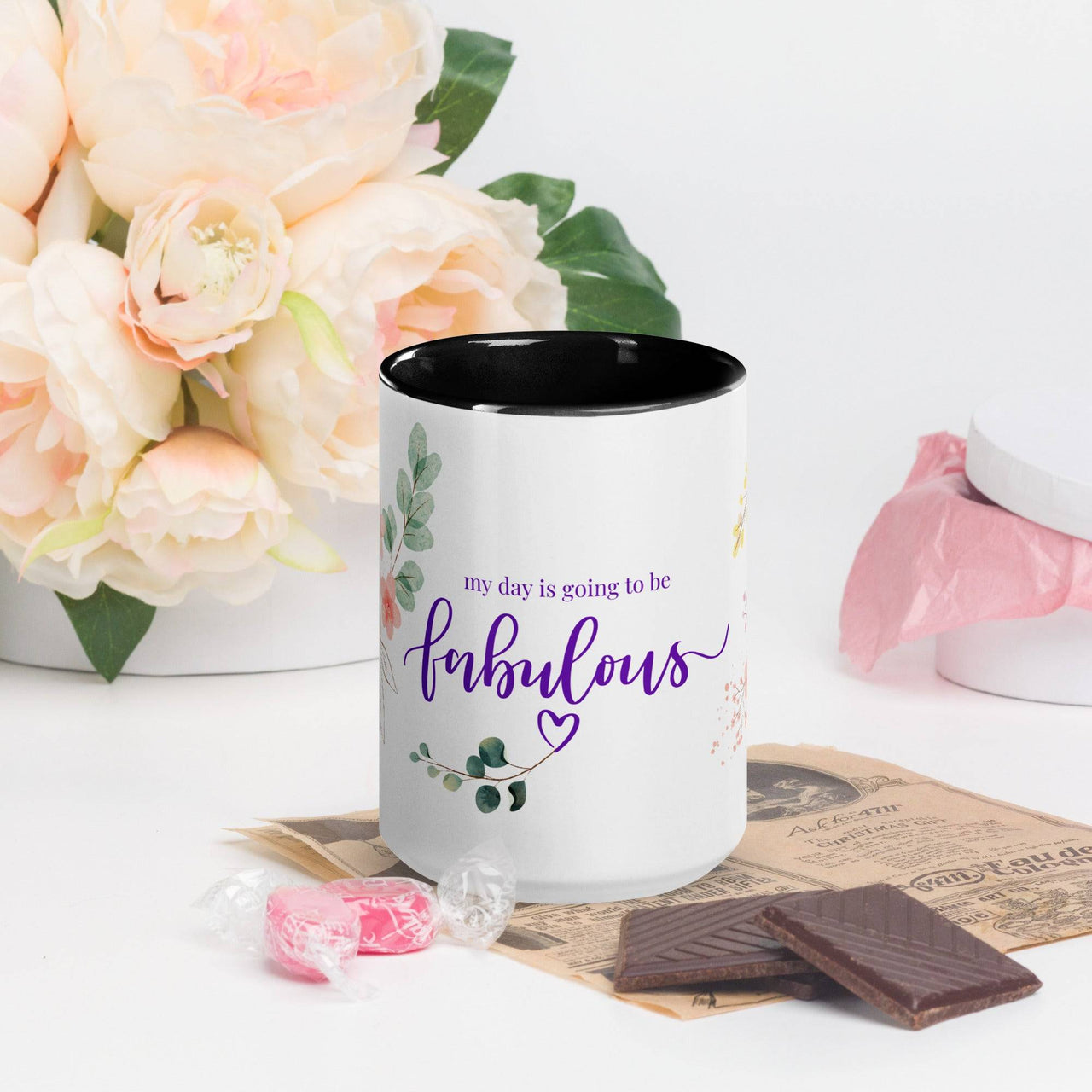 My Day is Going to Be Fabulous Mug – Vibrant Color Inside - Wear Your Heart