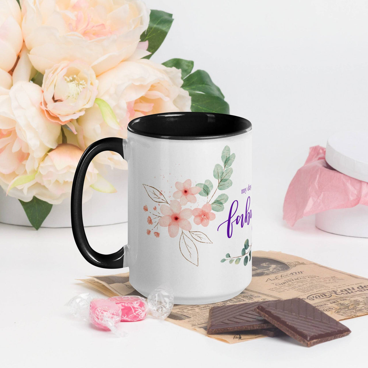 My Day is Going to Be Fabulous Mug – Vibrant Color Inside - Wear Your Heart