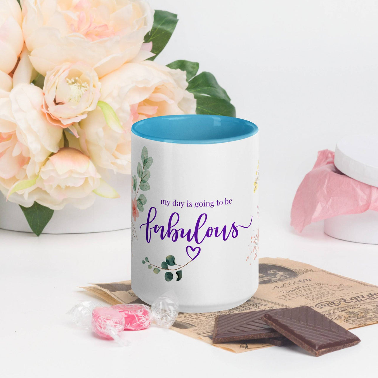 My Day is Going to Be Fabulous Mug – Vibrant Color Inside - Wear Your Heart