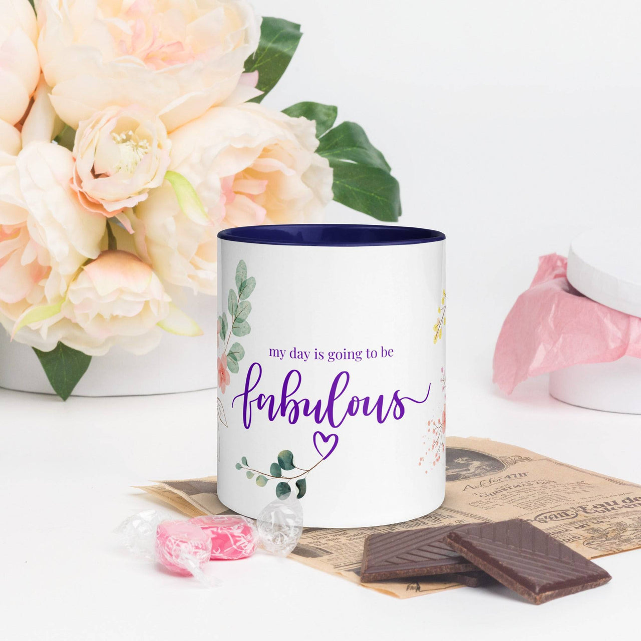 My Day is Going to Be Fabulous Mug – Vibrant Color Inside - Wear Your Heart