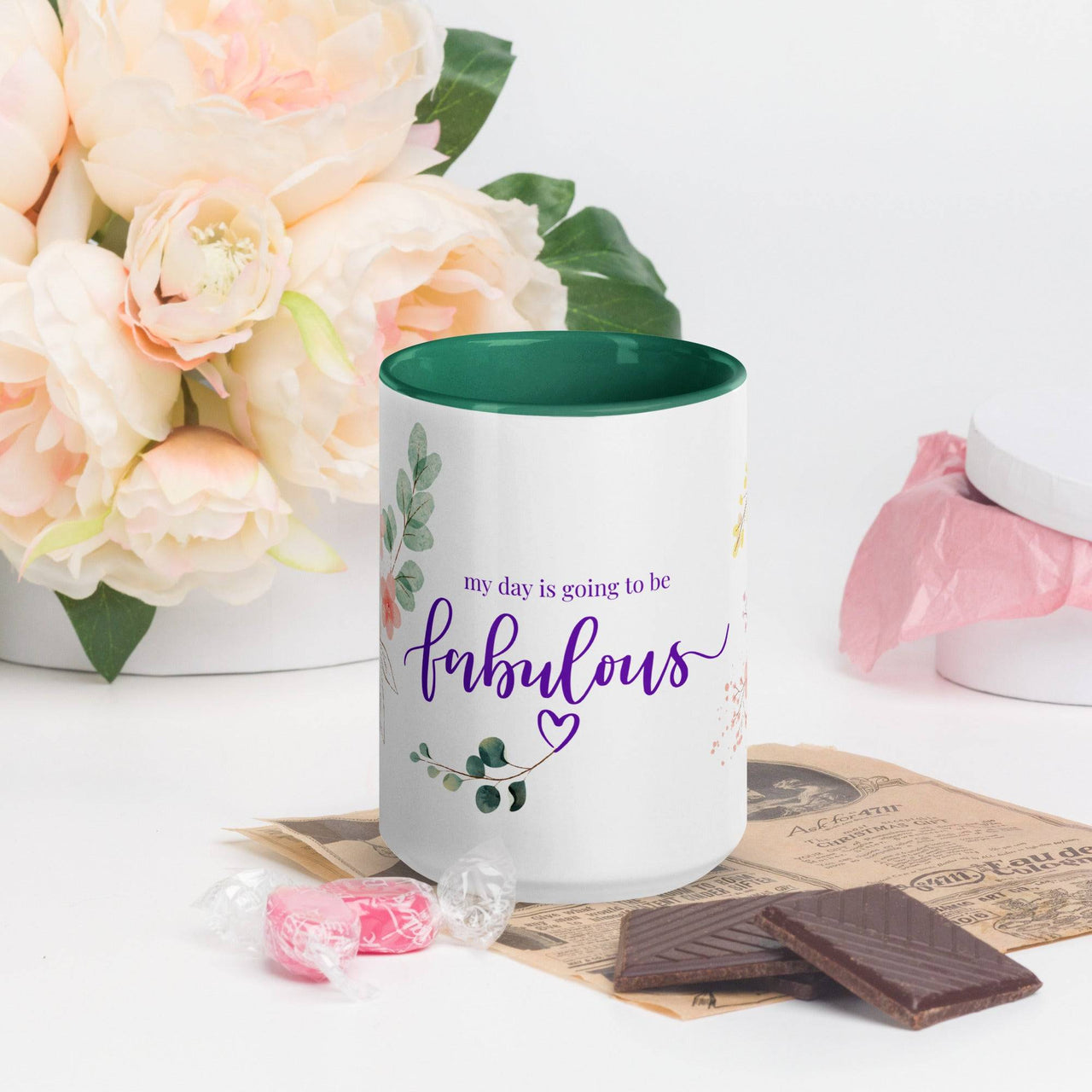 My Day is Going to Be Fabulous Mug – Vibrant Color Inside - Wear Your Heart