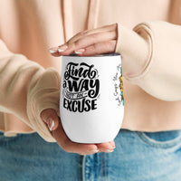 God says Wine Tumbler- Mug