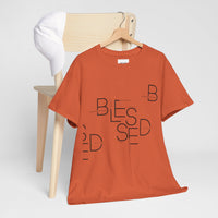 BLESSED Unisex-T-Shirt aus schwerer Baumwolle mit individuellem Aufdruck 