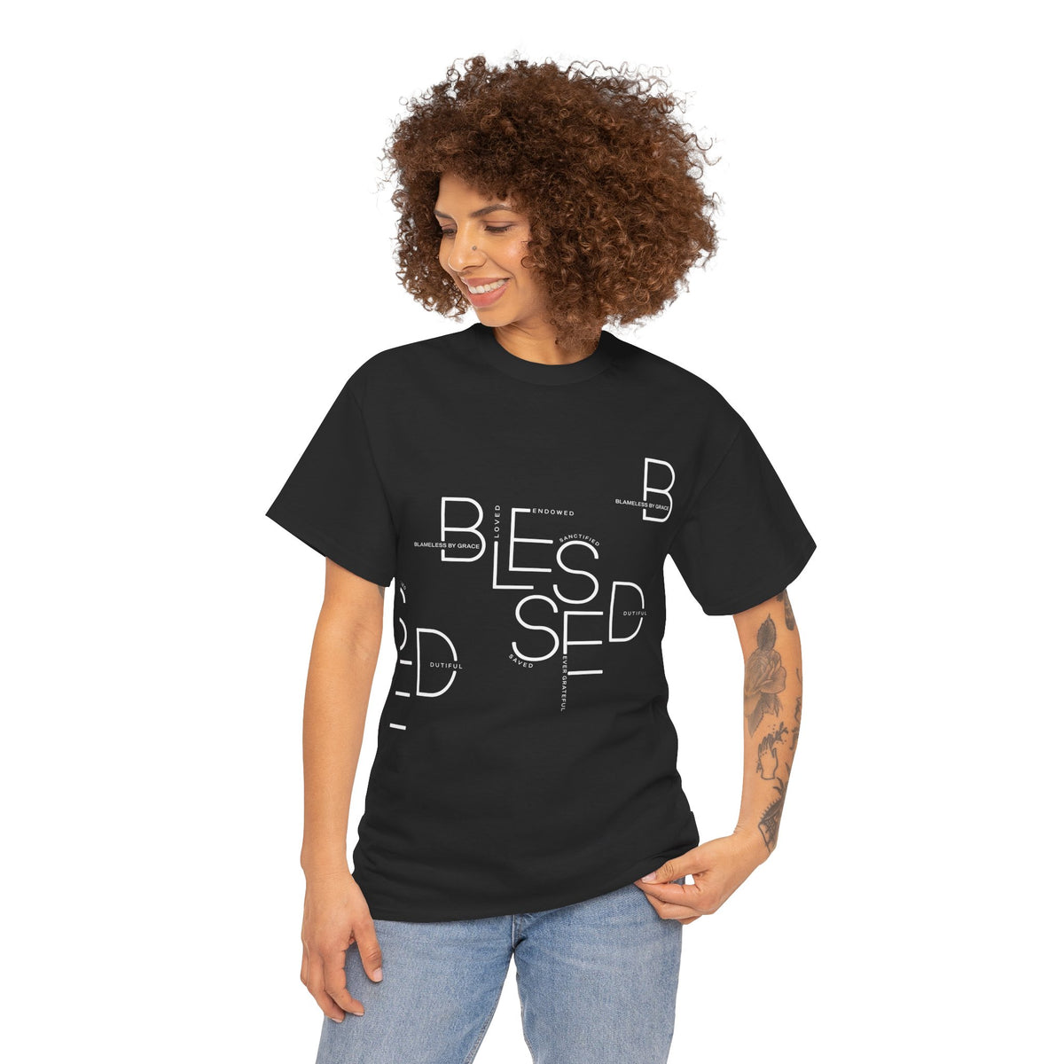 Blessed Custom Print Unisex Heavy Cotton Tee | Christian Apparel