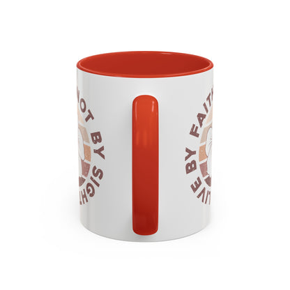 Live By Faith Mug - Inspirational Christian Mug