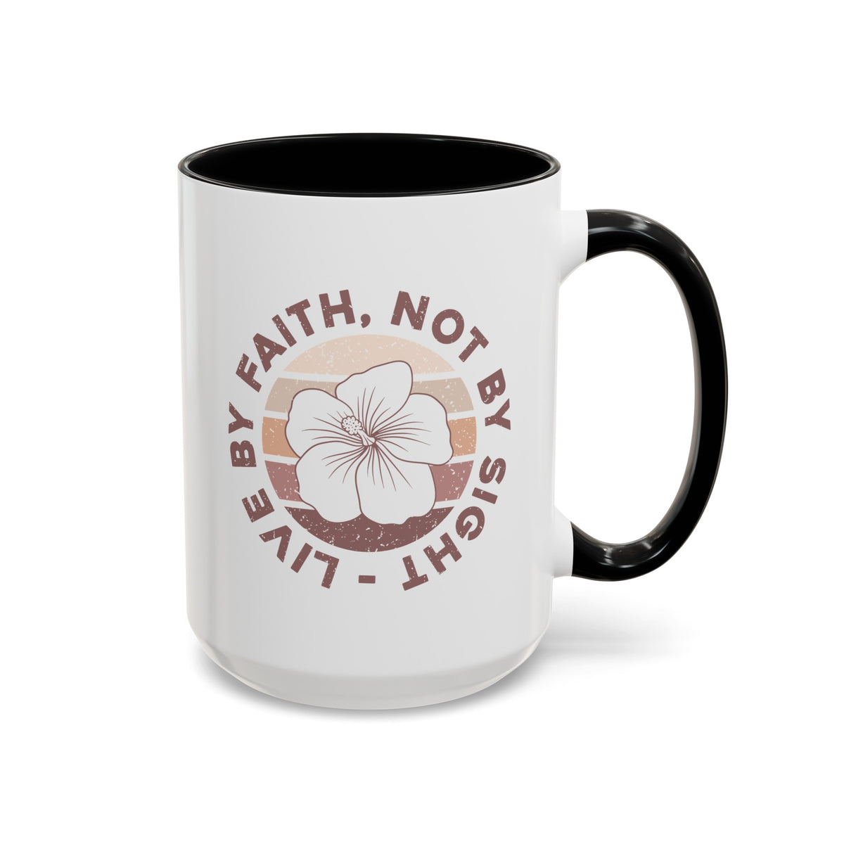 Live By Faith Mug - Inspirational Christian Mug