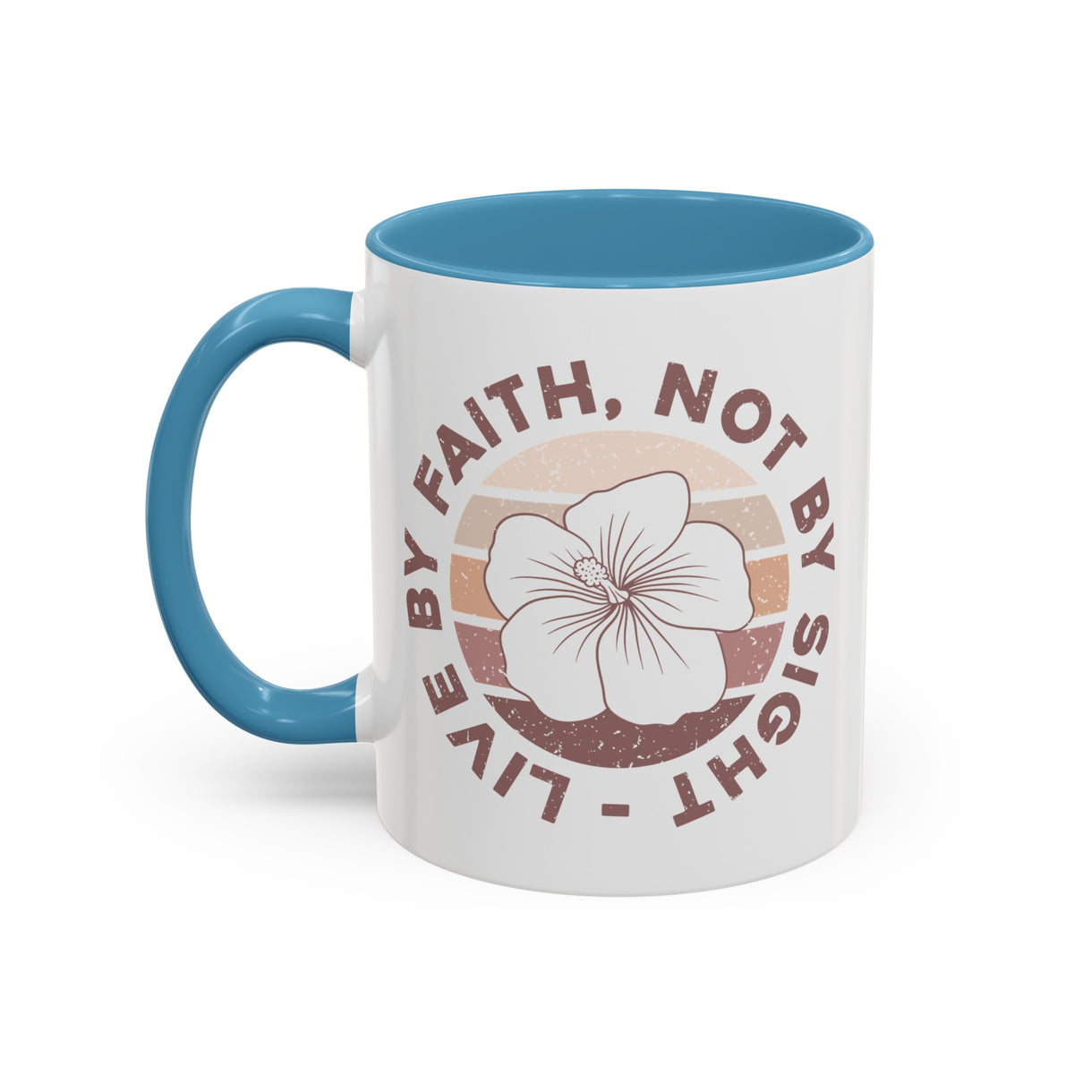 Live By Faith Mug - Inspirational Christian Mug