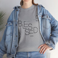 BLESSED Unisex-T-Shirt aus schwerer Baumwolle mit individuellem Aufdruck 