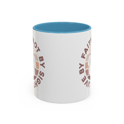 Live By Faith Mug - Inspirational Christian Mug