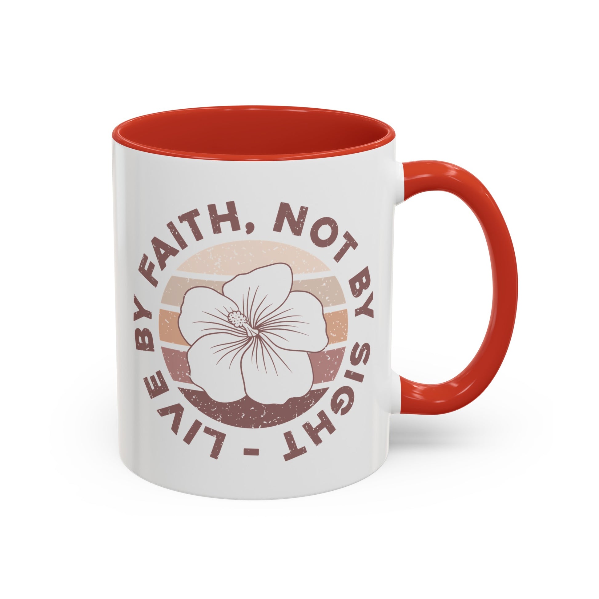 Live By Faith Mug - Inspirational Christian Mug