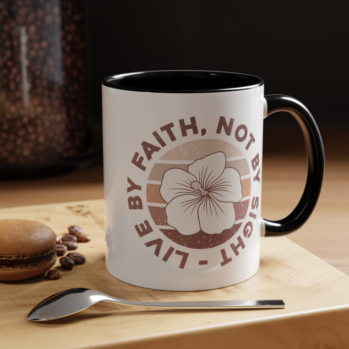 Live By Faith Mug - Inspirational Christian Mug