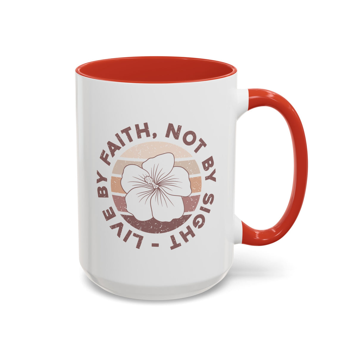 Live By Faith Mug - Inspirational Christian Mug