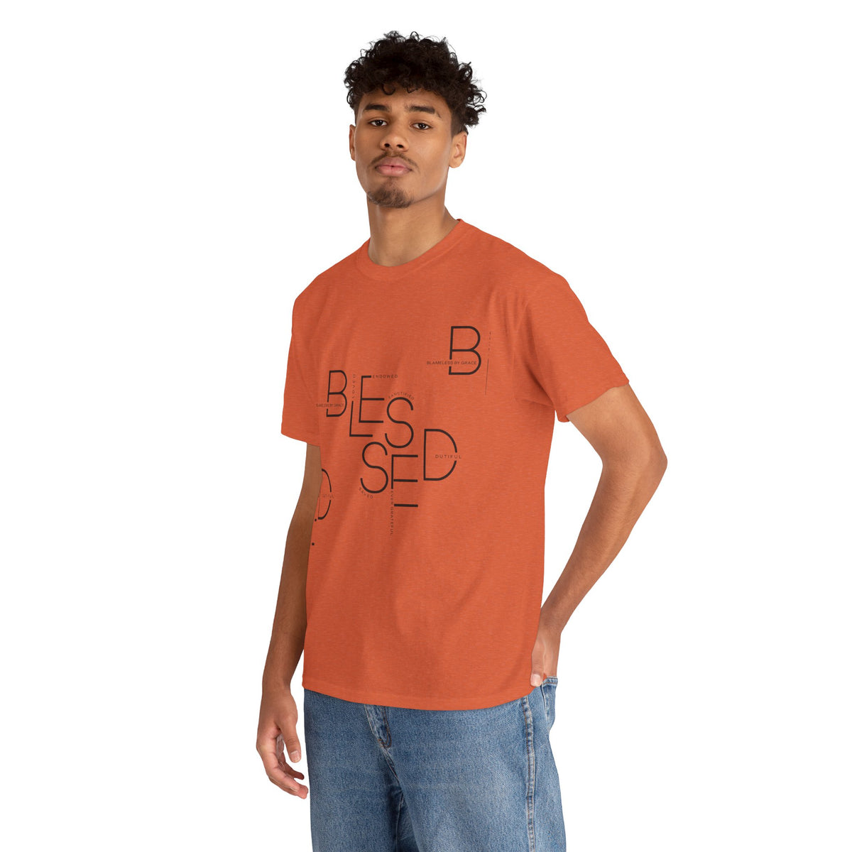 Blessed Custom Print Unisex Heavy Cotton Tee | Christian Apparel