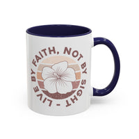 Live By Faith Mug - Inspirational Christian Mug