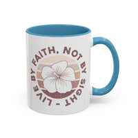 Live By Faith Mug - Inspirational Christian Mug