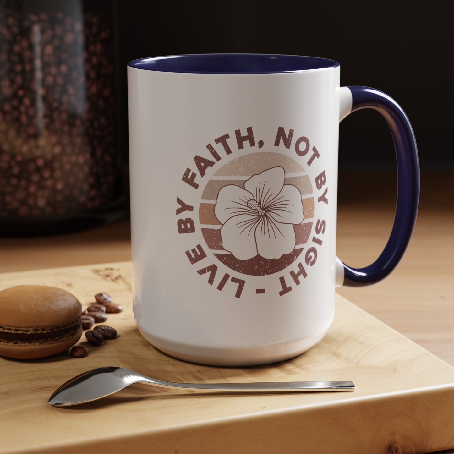 Live By Faith Mug - Inspirational Christian Mug