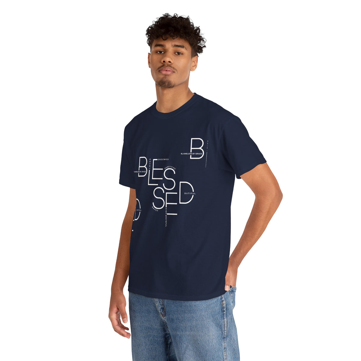 Blessed Custom Print Unisex Heavy Cotton Tee | Christian Apparel