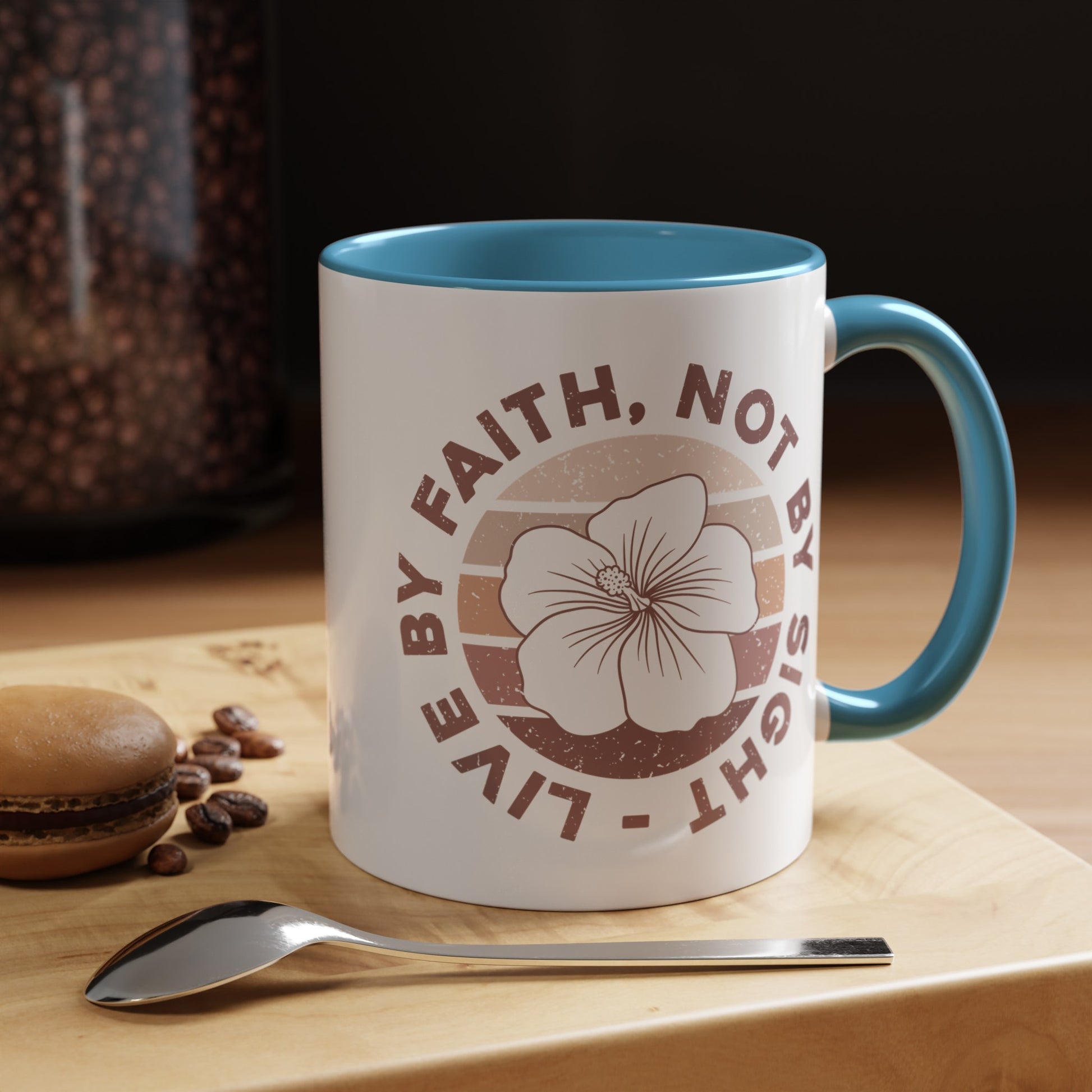 Live By Faith Mug - Inspirational Christian Mug