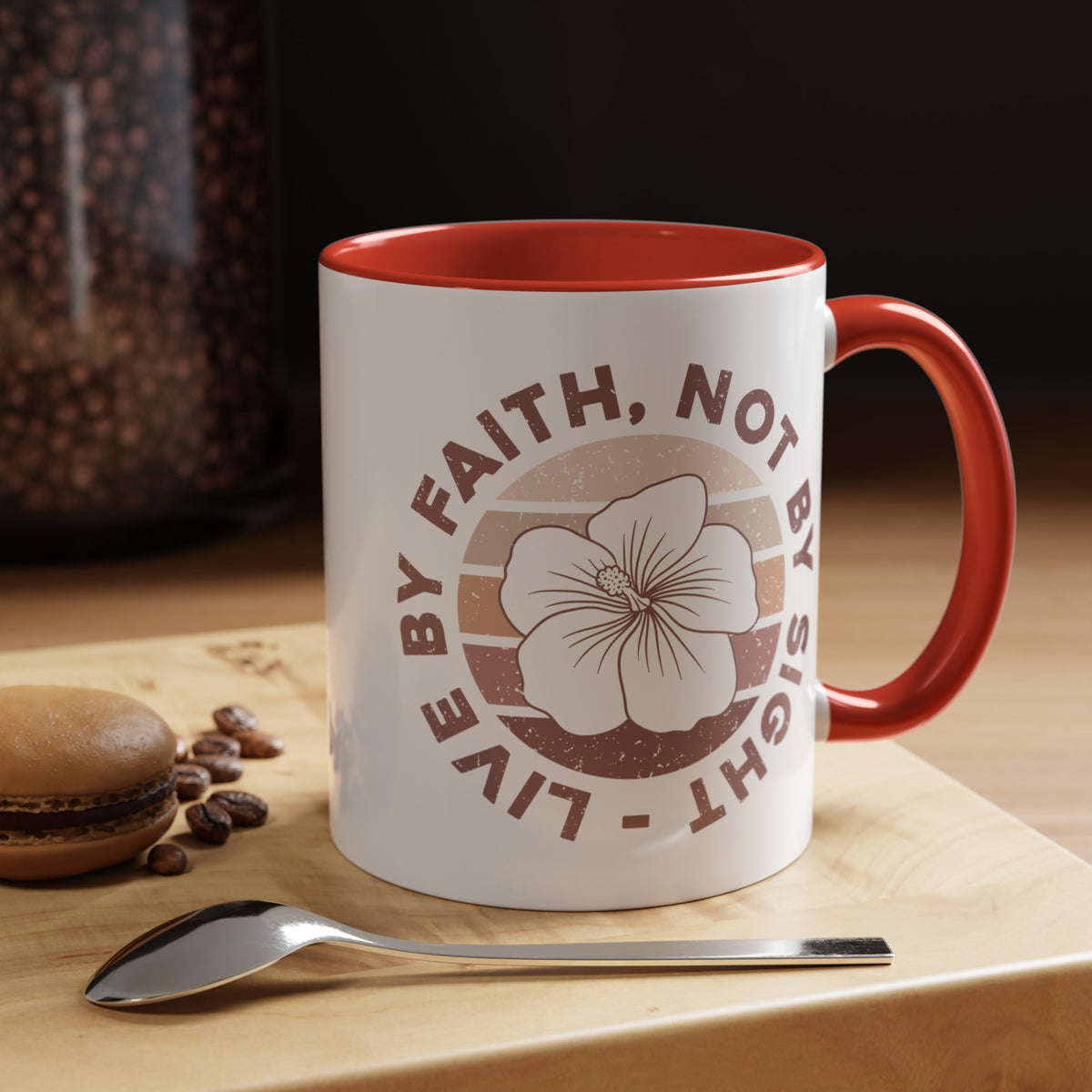 Live By Faith Mug - Inspirational Christian Mug