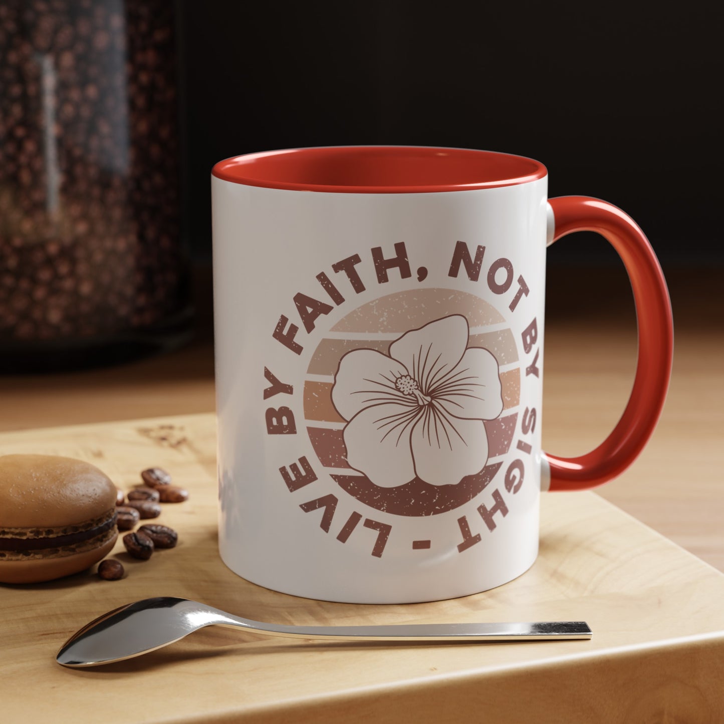 Live By Faith Mug - Inspirational Christian Mug