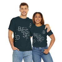 BLESSED Unisex-T-Shirt aus schwerer Baumwolle mit individuellem Aufdruck 