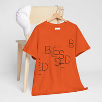 BLESSED Camiseta de algodón pesado unisex con estampado personalizado