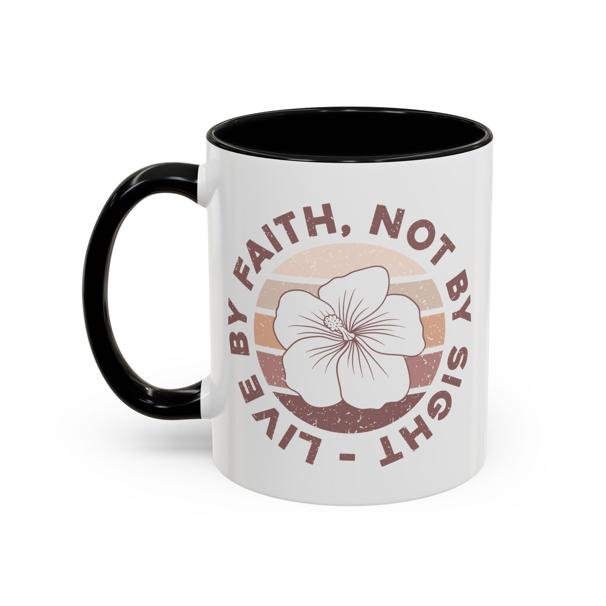 Live By Faith Mug - Inspirational Christian Mug