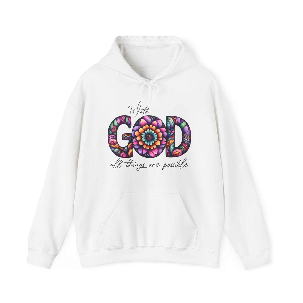 All Things Are Possible Unisex Hooded Sweatshirt – Wear Your Faith with Confidence - Wear Your Heart