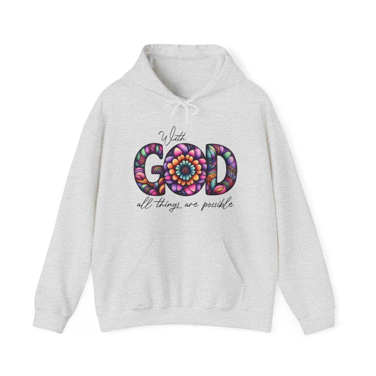 All Things Are Possible Unisex Hooded Sweatshirt – Wear Your Faith with Confidence - Wear Your Heart