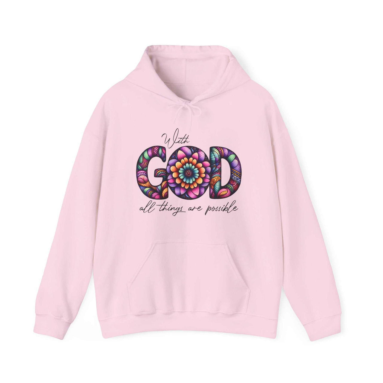All Things Are Possible Unisex Hooded Sweatshirt – Wear Your Faith with Confidence - Wear Your Heart