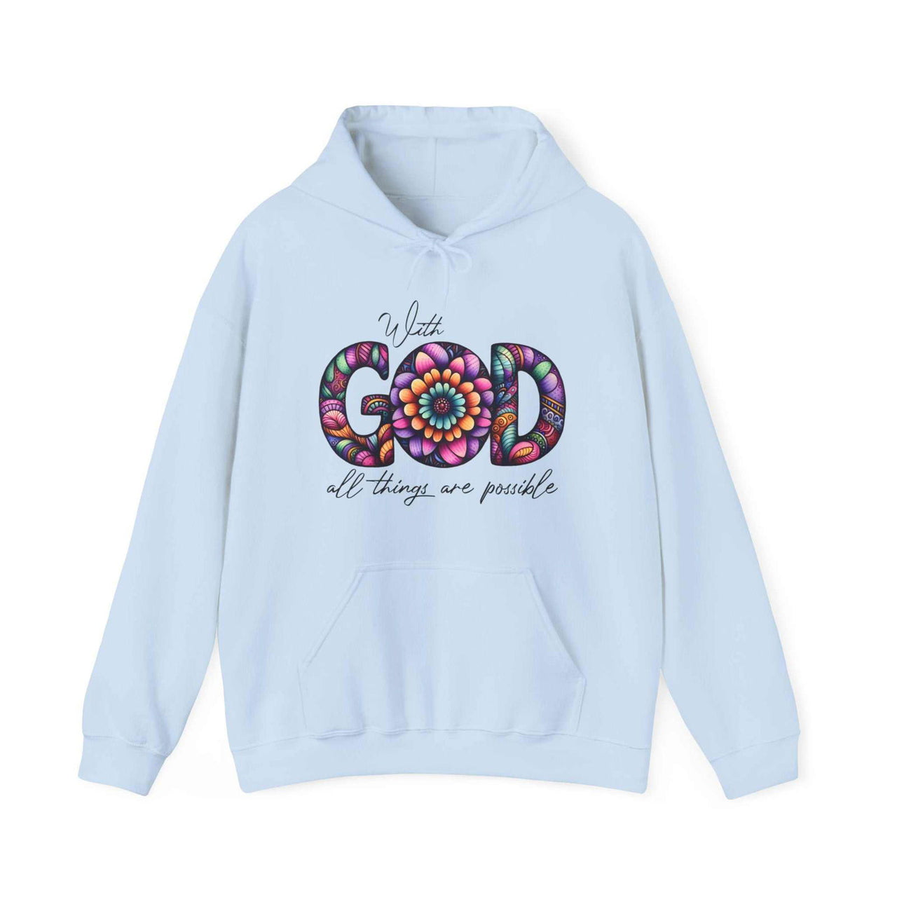 All Things Are Possible Unisex Hooded Sweatshirt – Wear Your Faith with Confidence - Wear Your Heart
