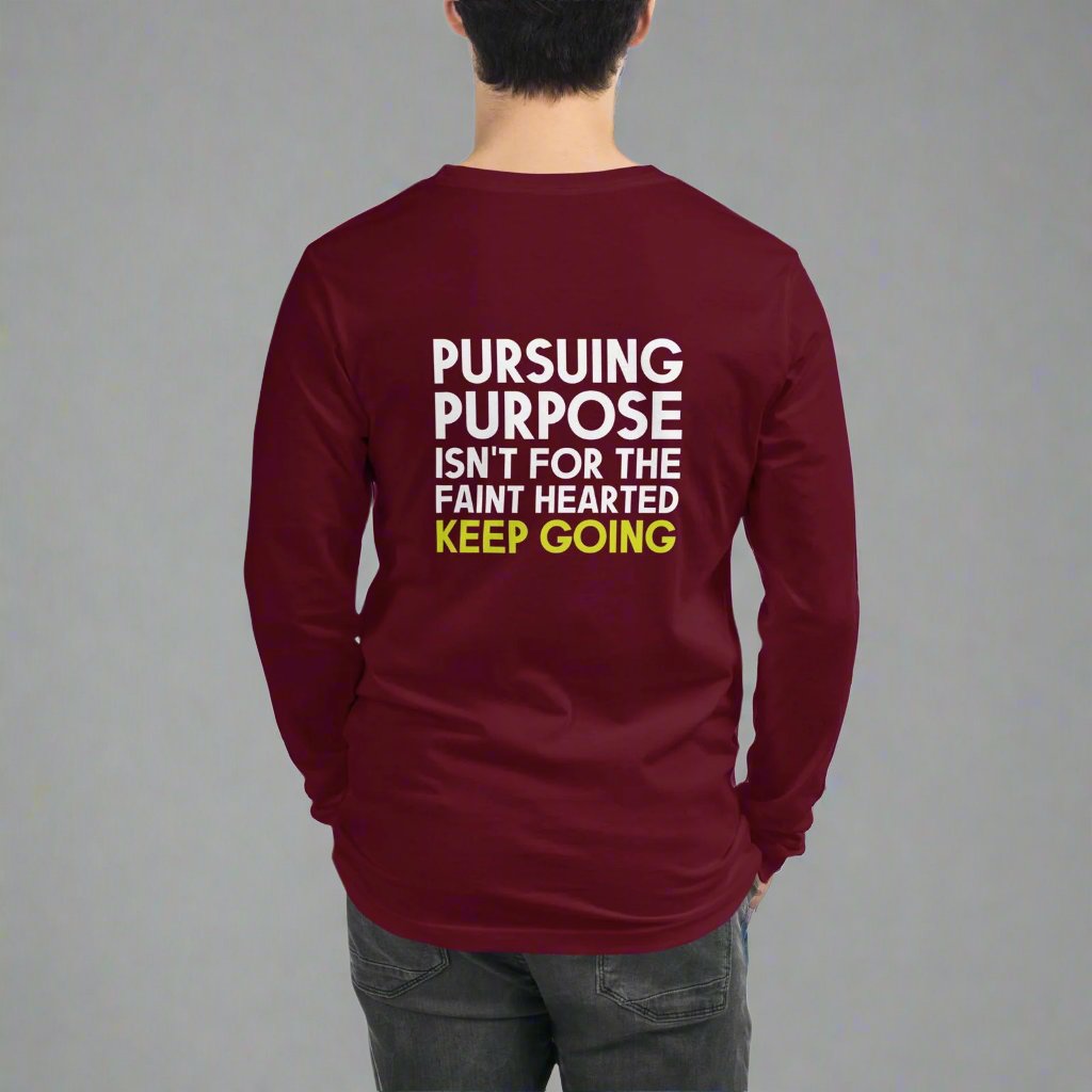 Pursuing Purpose Custom Print Unisex Long Sleeve Tee - Wear Your Heart