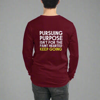 Pursuing Purpose Custom Print Unisex Long Sleeve Tee - Wear Your Heart