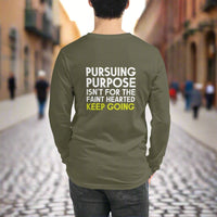 Pursuing Purpose Custom Print Unisex Long Sleeve Tee - Wear Your Heart