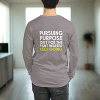 Pursuing Purpose Custom Print Unisex Long Sleeve Tee - Wear Your Heart