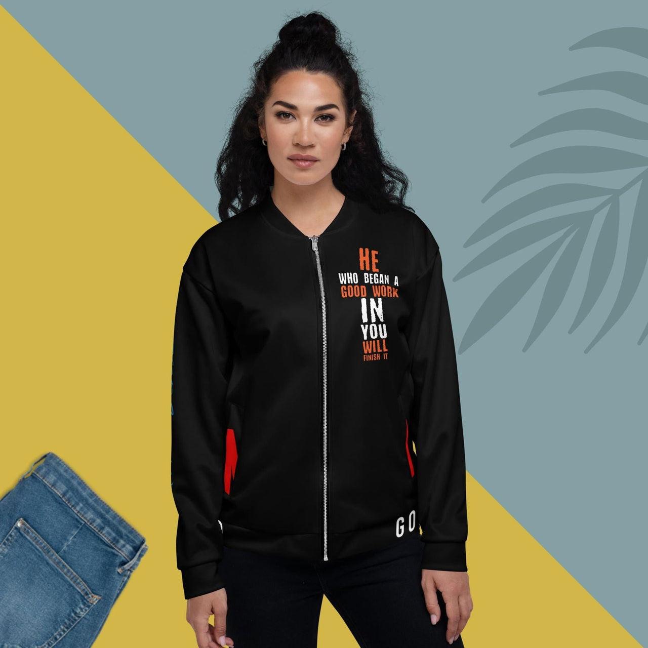 All - Over Custom Print Christian Bomber Jacket | Stylish Custom Apparel - Wear Your Heart