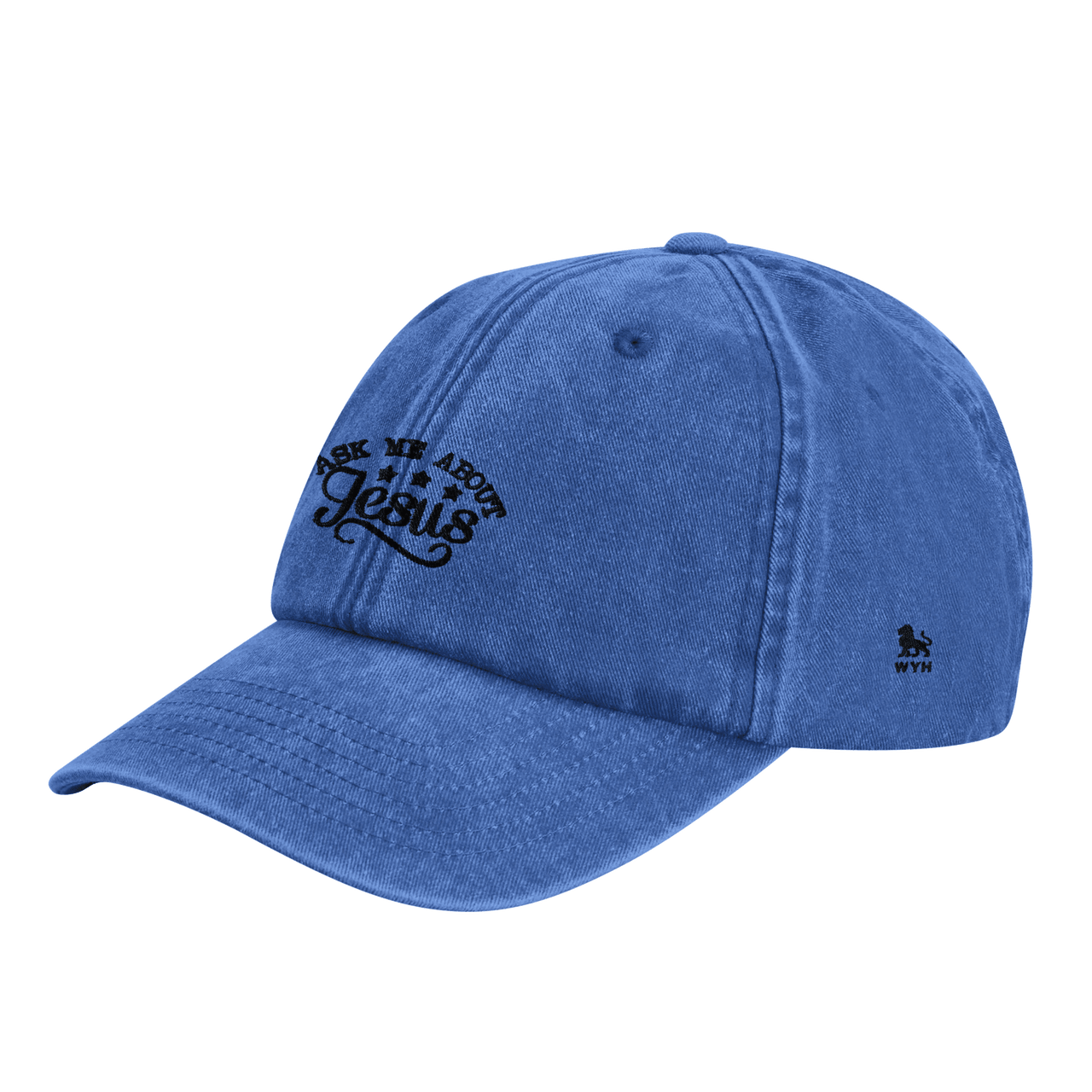 Ask Me About Jesus Embroidered Cap | Christian Evangelism Hat | Wear Your Heart - Wear Your Heart