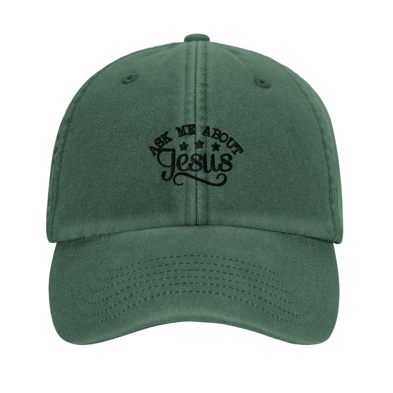 Ask Me About Jesus Embroidered Cap | Christian Evangelism Hat | Wear Your Heart - Wear Your Heart